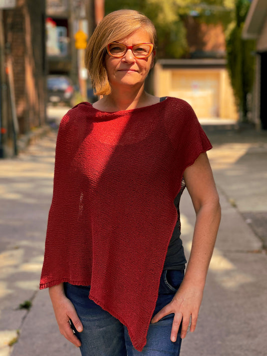 Warwick Long Bay Linen Poncho