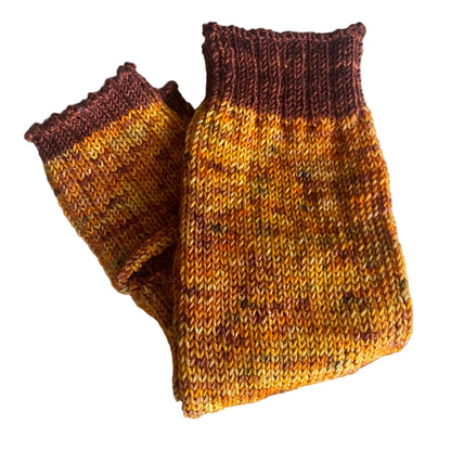 Hand knit yoga socks merino wool