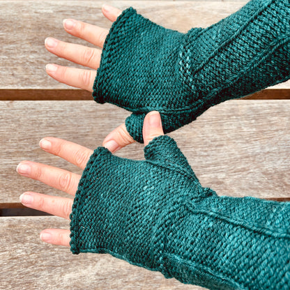Outside In Classic Fingerless Gloves