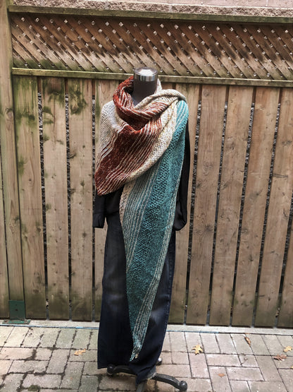 Fade Out Lines Shawl